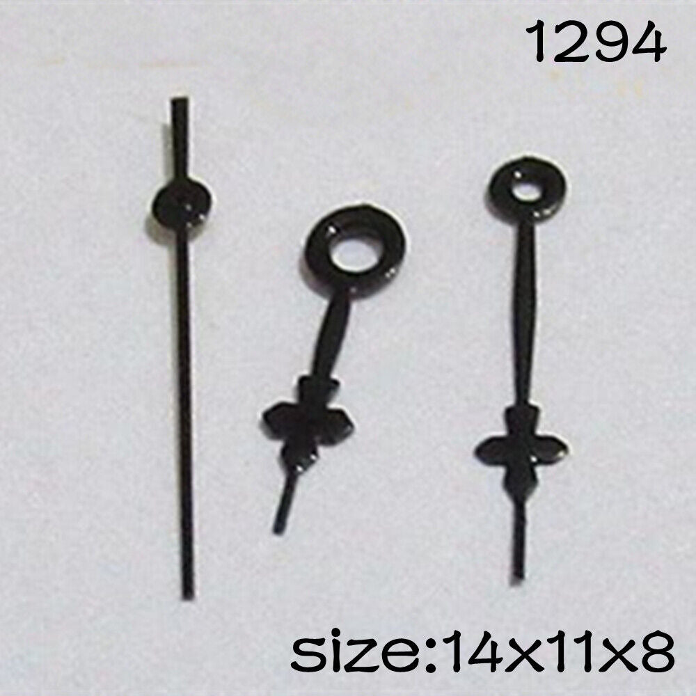 Black Set of Watch Hands for Miyota 2015 Movement 14mm/11mm/8mm Length NO.1294