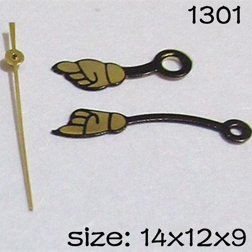 Black Set of Watch Hands for Miyota 2015 Movement 14mm/12mm/9mm Length NO.1301