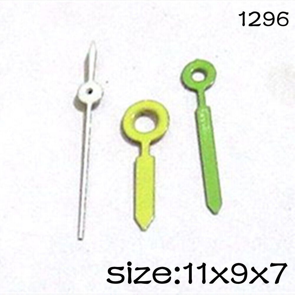 Green Set of Watch Hands for Miyota 2015 Movement 11mm/9mm/7mm Length NO.1296