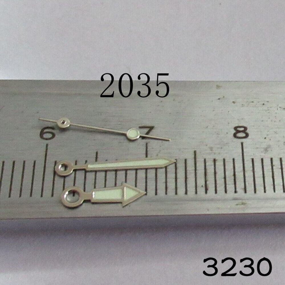 2 Sets/Pack Luminous Set of Watch Hands Set for Miyota 2035 Movement NO.3230