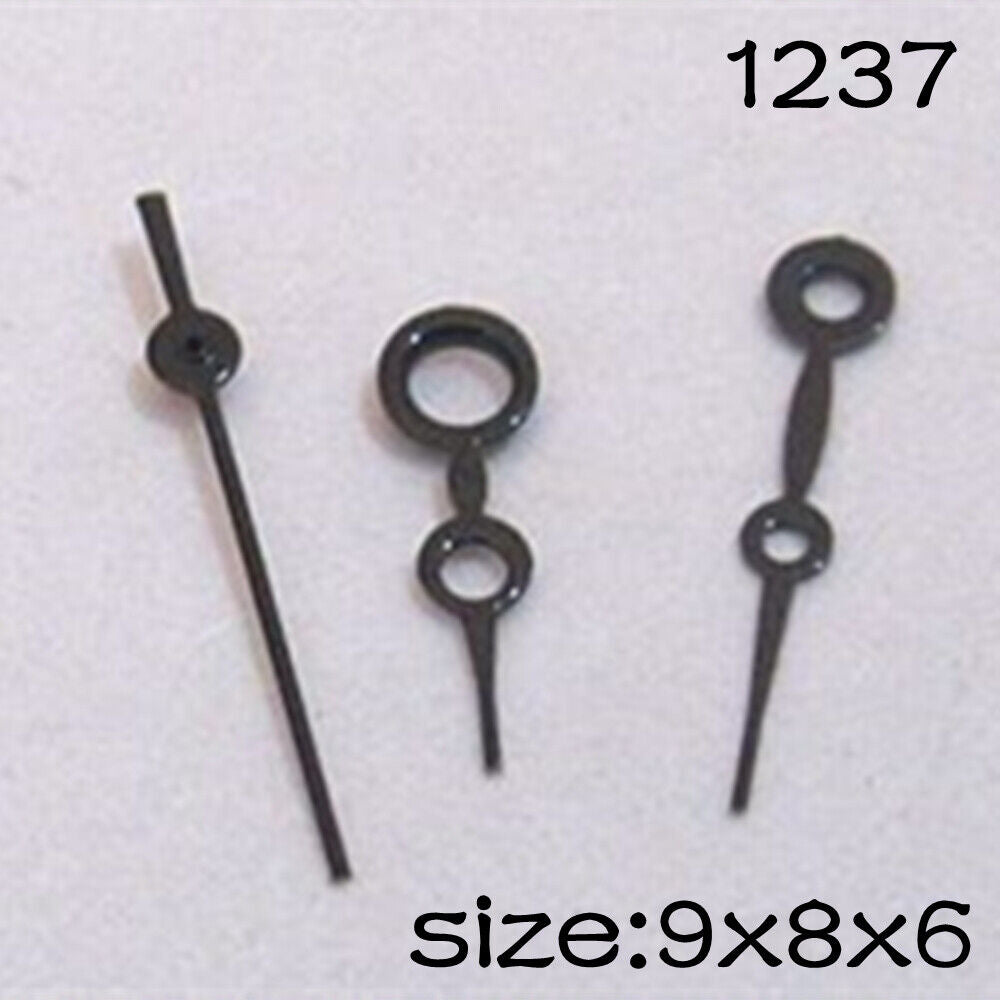 Black Set of Watch Hands for Miyota 2035 Movement 9mm/8mm/6mm Length NO.1237