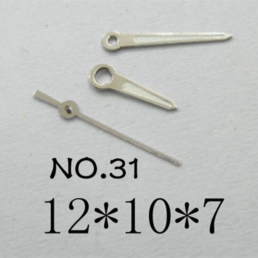 Luminous Set of Watch Hands for Miyota 2035 Movement 12mm/10mm/7mm Length NO.31