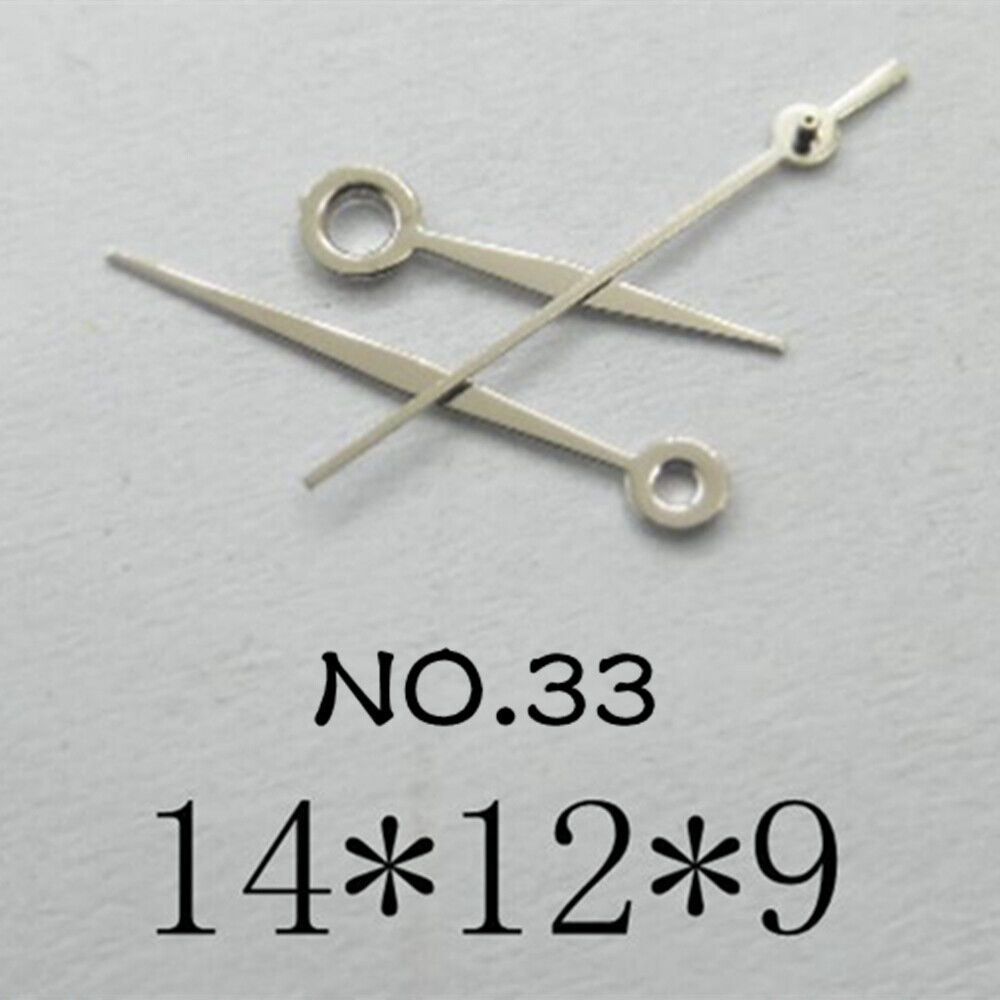 Silver Set of Watch Hands for Miyota 2035 Movement 14mm/12mm/9mm Length NO.33