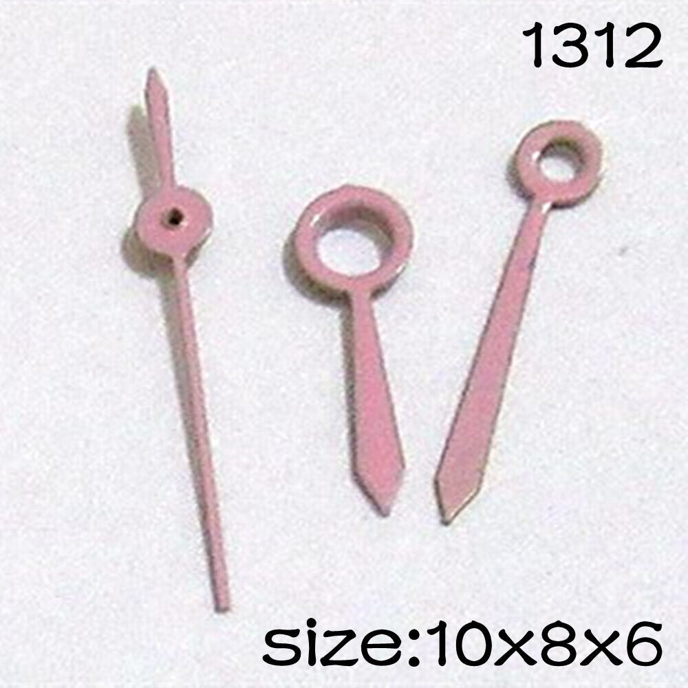 Pink Set of Watch Hands for Miyota 2015 Movement 10mm/8mm/6mm Length NO.1312