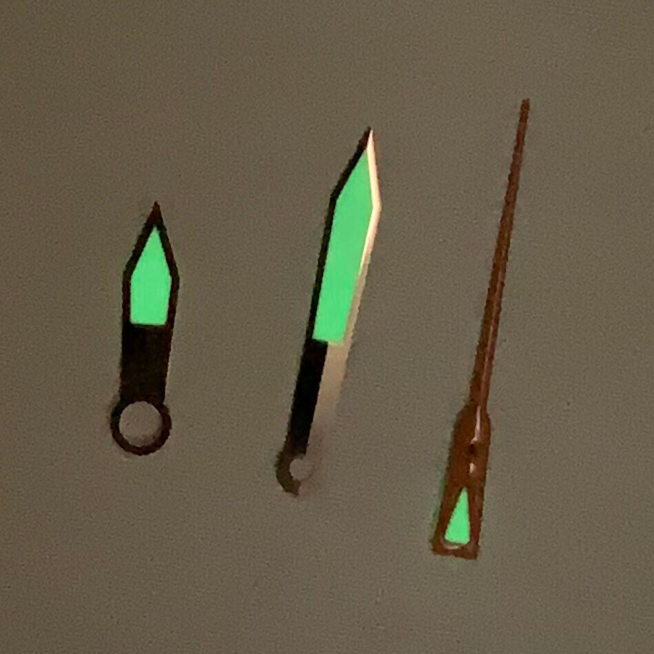 Green Luminous Watch Hands Sets for NH35A/NH36A/4R36 Movement 7.5/12/12mm B12