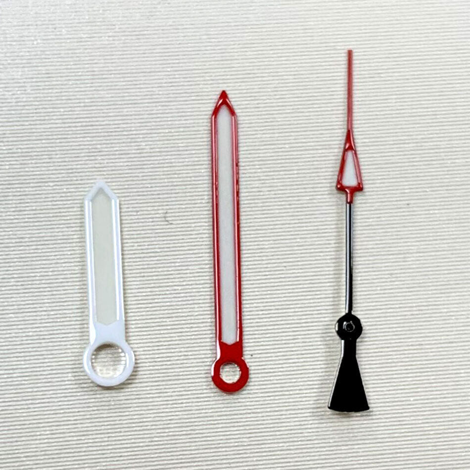 Green Luminous Watch Hands Sets for NH35A/NH36A/4R36 Movement 8/12.5/12.5mm B17