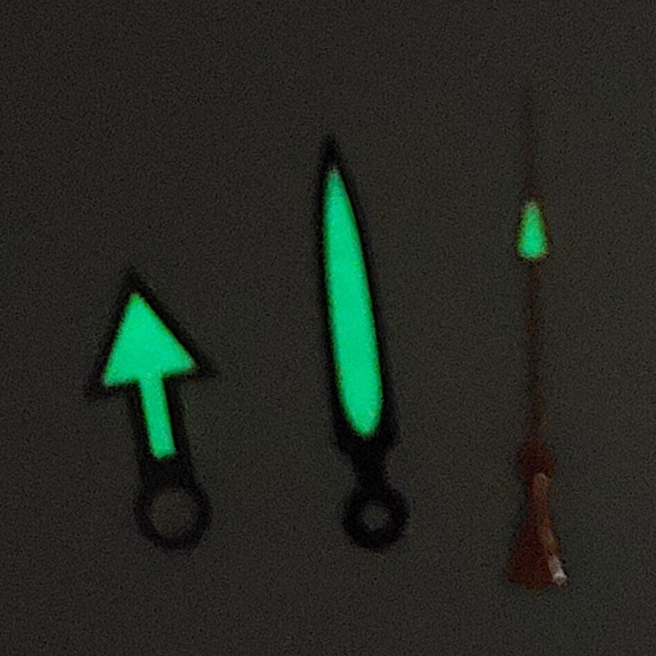 Green Luminous Watch Hands Sets for NH35A/NH36A/4R36 Movement 7.5/11.8/11.8mm