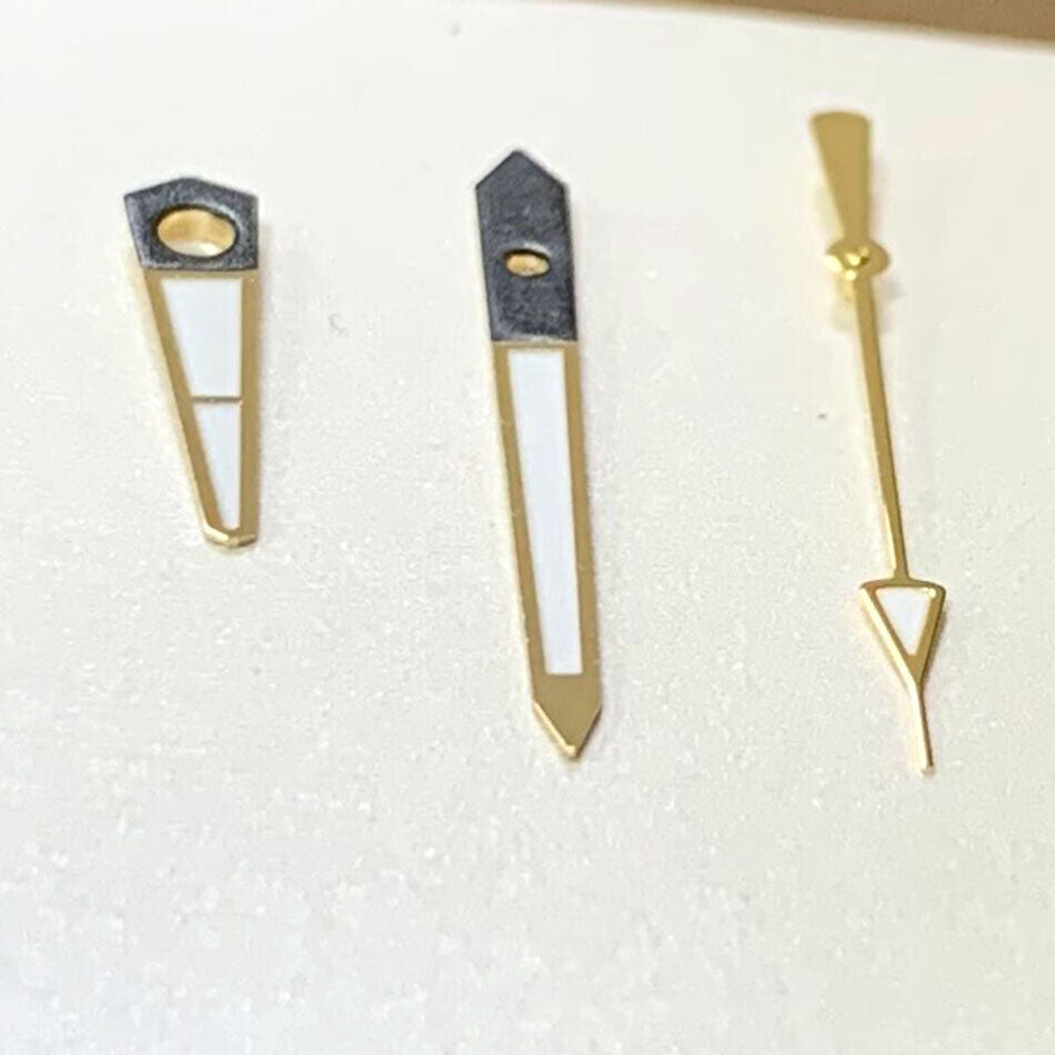 Green Luminous Golden Watch Hands Sets for NH35A/NH36A/4R36 Movement B15