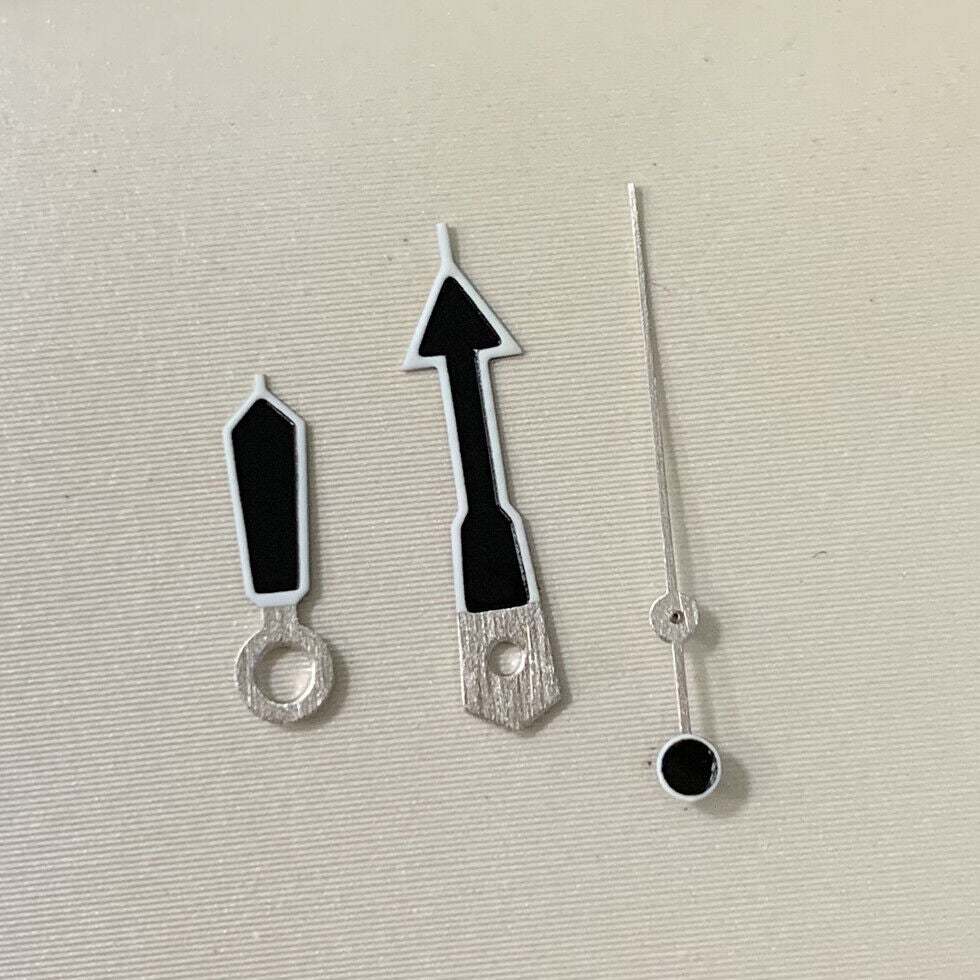 Green Luminous Trim Black Watch Hands Sets for NH35A/NH36A/4R36 Movement B28-1