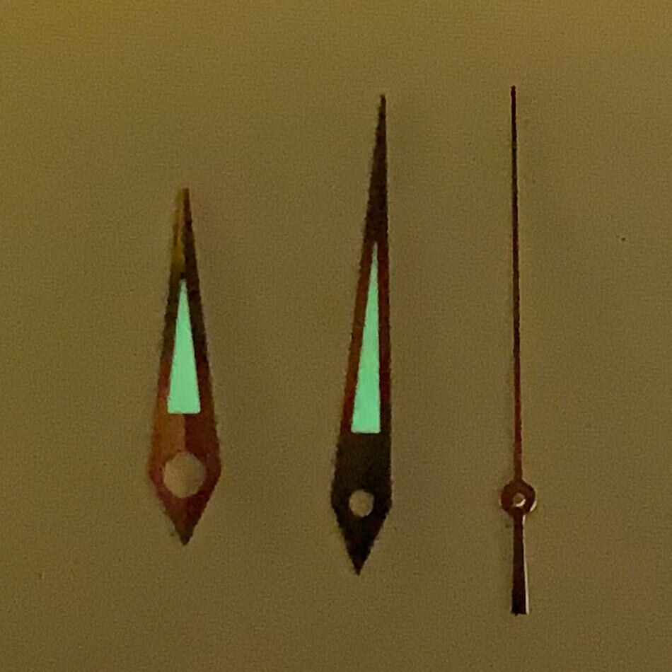 Green Luminous Watch Hands Sets for NH35A/NH36A/4R36 Movement 10/14.5/14.5mm A10