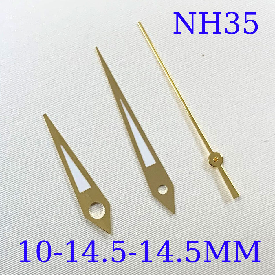 Green Luminous Watch Hands Sets for NH35A/NH36A/4R36 Movement 10/14.5/14.5mm A10