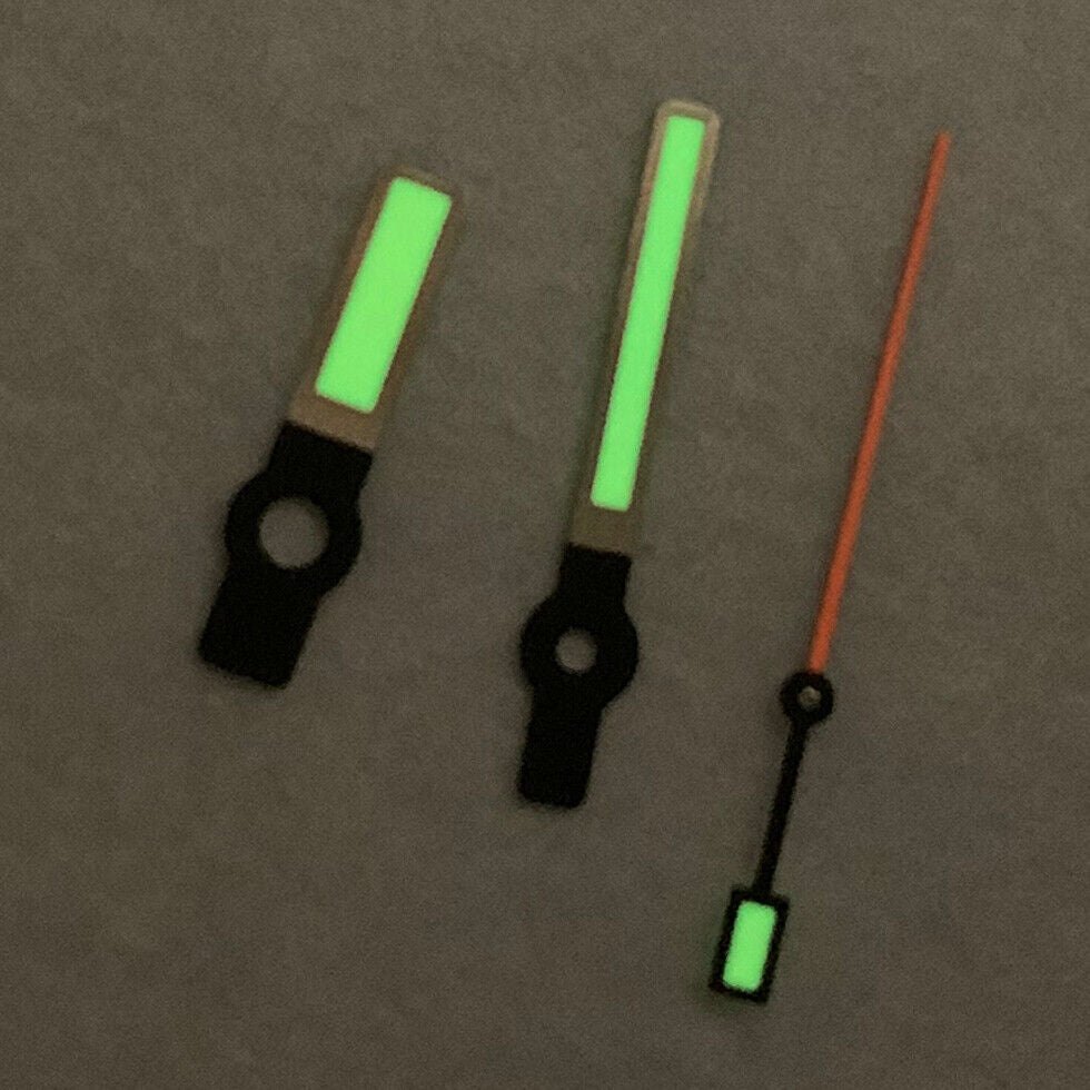 Green Luminous Three Hands Watch Hands Sets for NH35A/NH36A Movement B23