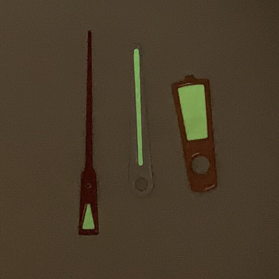 Green Luminous Orange Watch Hands Sets for NH35A/NH36A/4R36 Movement 7/11/12mm