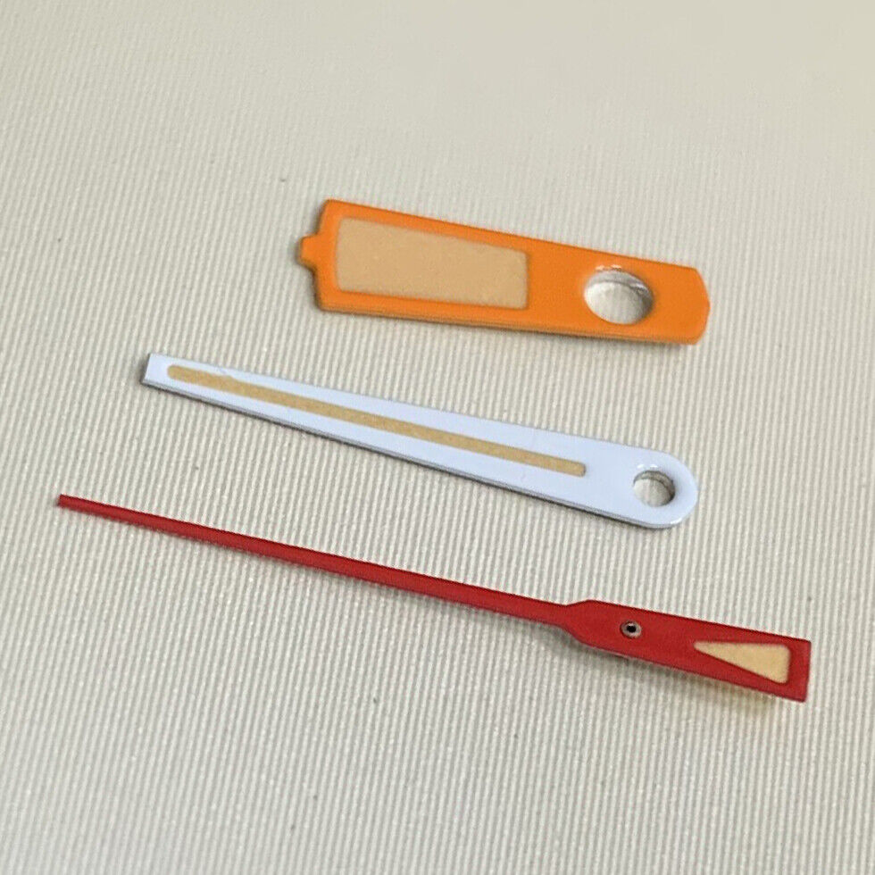 Green Luminous Orange Watch Hands Sets for NH35A/NH36A/4R36 Movement 7/11/12mm