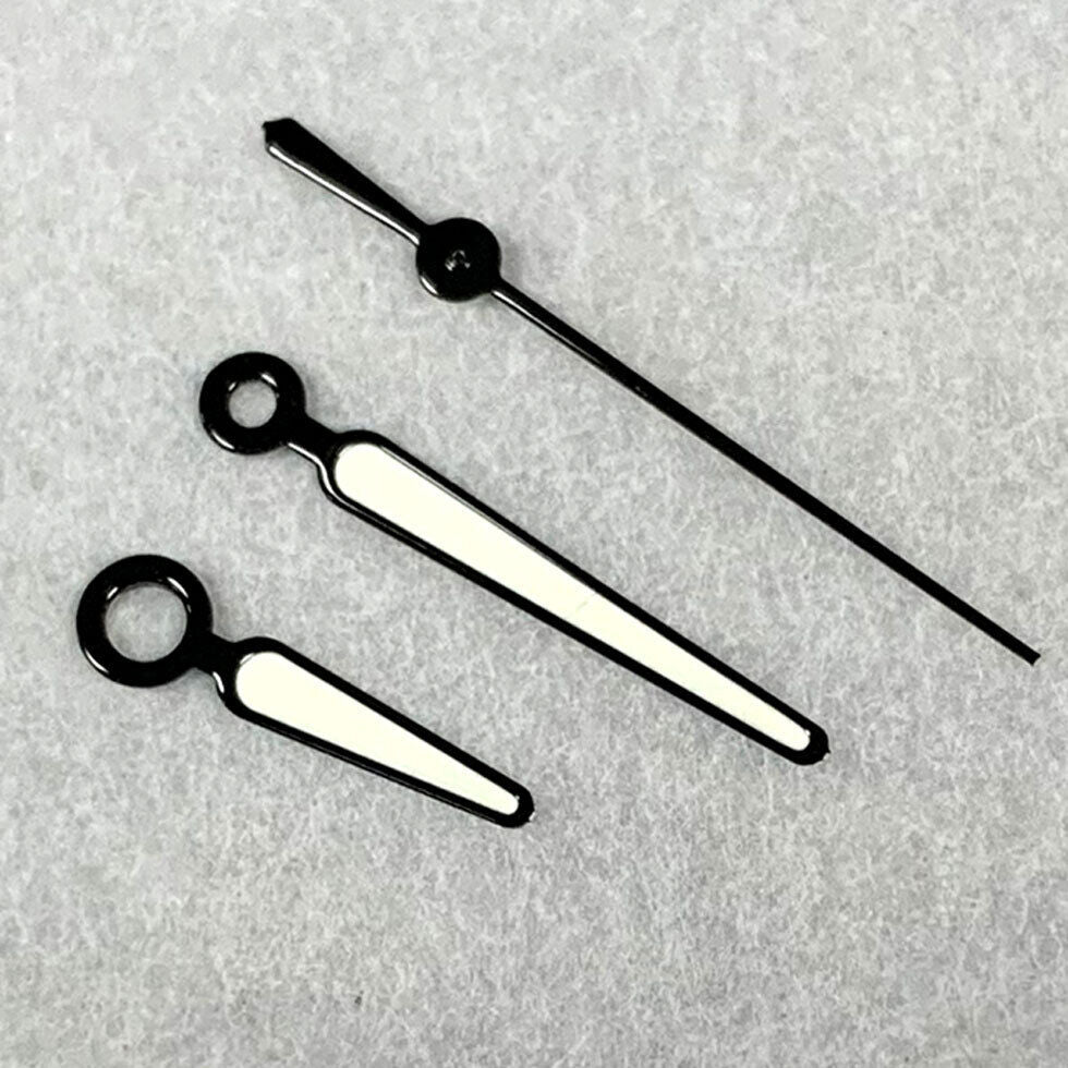 Green Luminous Black Trim Watch Hands Sets for NH35A/NH36A/4R/7S Movement BB7