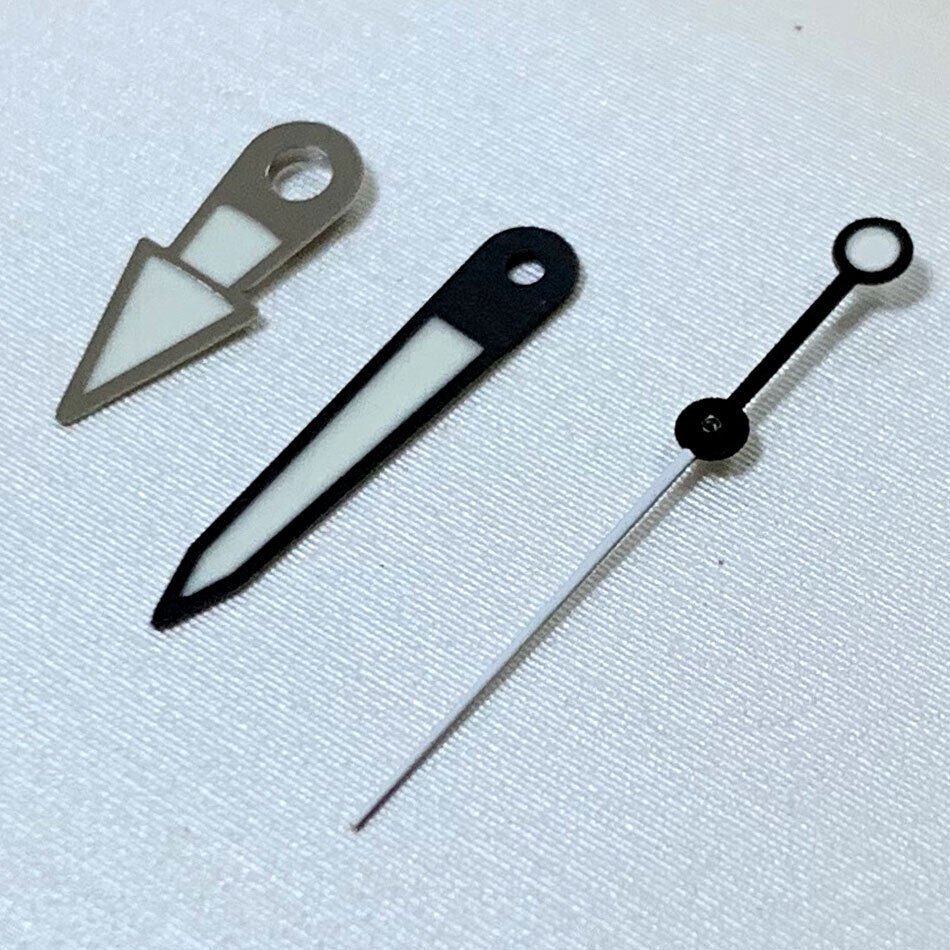Green Luminous Watch Hands Sets for NH35A/NH36A/4R36 Movement 8.5/12.5/12.5mm A9