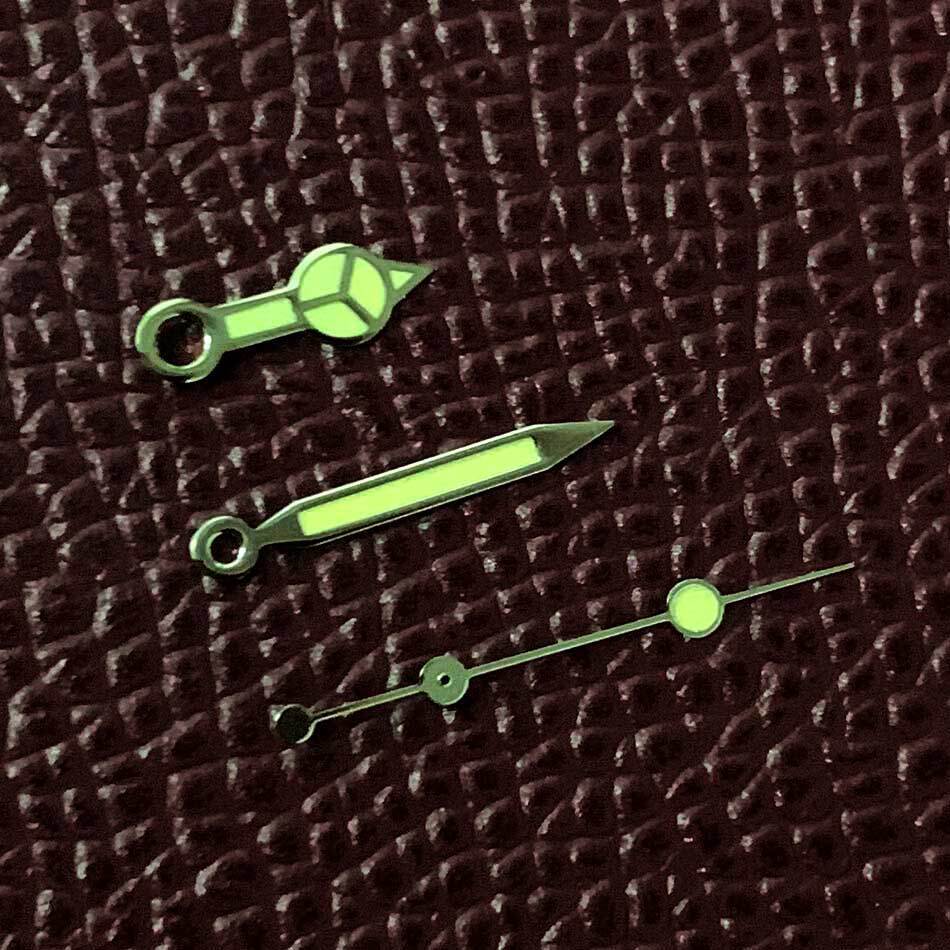 Green Luminous Orange Watch Hands Sets for NH35A/NH36A Movement 3 Hands