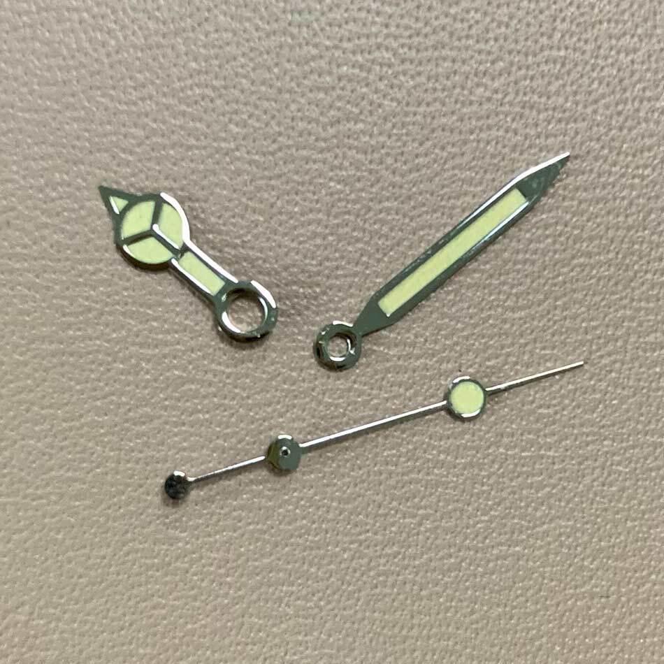 Green Luminous Orange Watch Hands Sets for NH35A/NH36A Movement 3 Hands