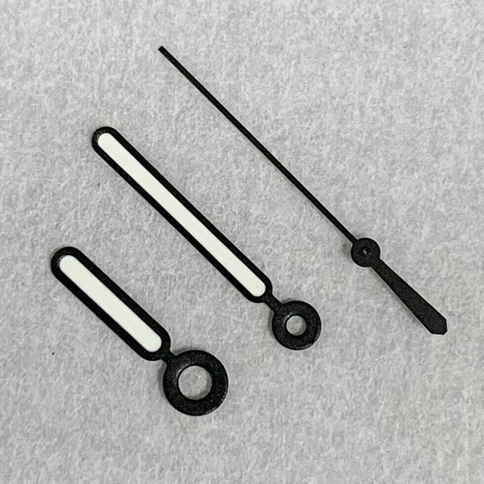 Green Luminous Black Trim Watch Hands Sets for NH35A/NH36A Movement BB11