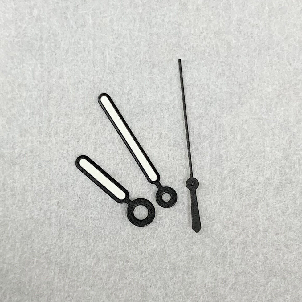 Green Luminous Black Trim Watch Hands Sets for NH35A/NH36A Movement BB11