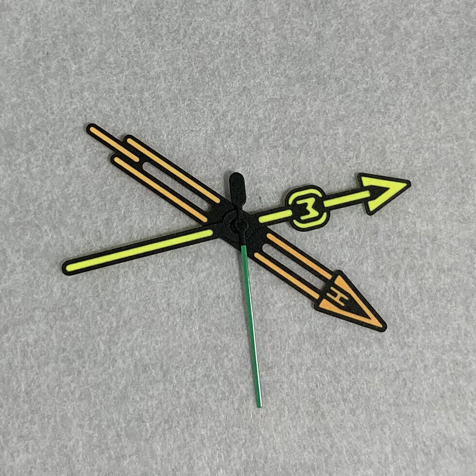 Green Luminous Three Hands Watch Hands Sets for NH35A/NH36A Movement B24