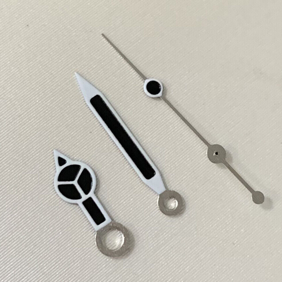 Green Luminous Trim Black Watch Hands Sets for NH35A/NH36A/4R36 Movement B28-2