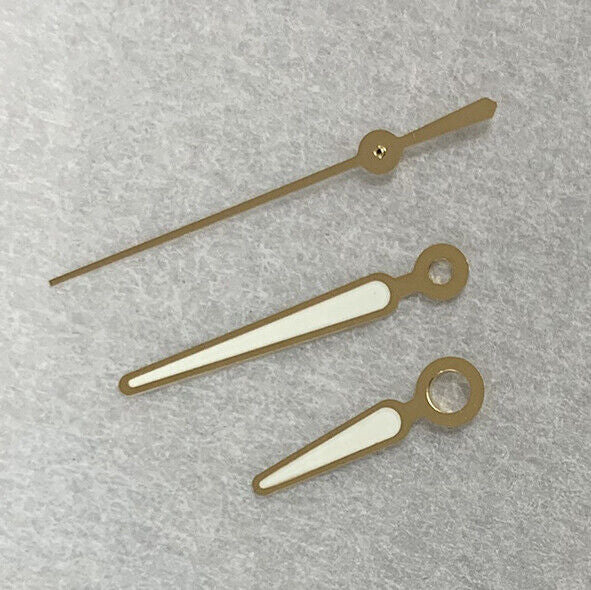 Green Luminous Golden Trim Watch Hands Sets for NH35A/NH36A/4R/7S Movement BB10