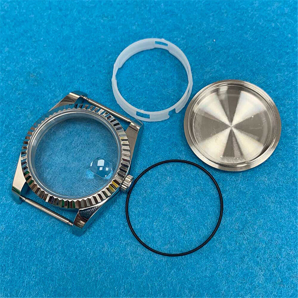 36MM Steel Watch Case Mineral Glass Mirror Case for Miyota 8215/2813/8205/8200