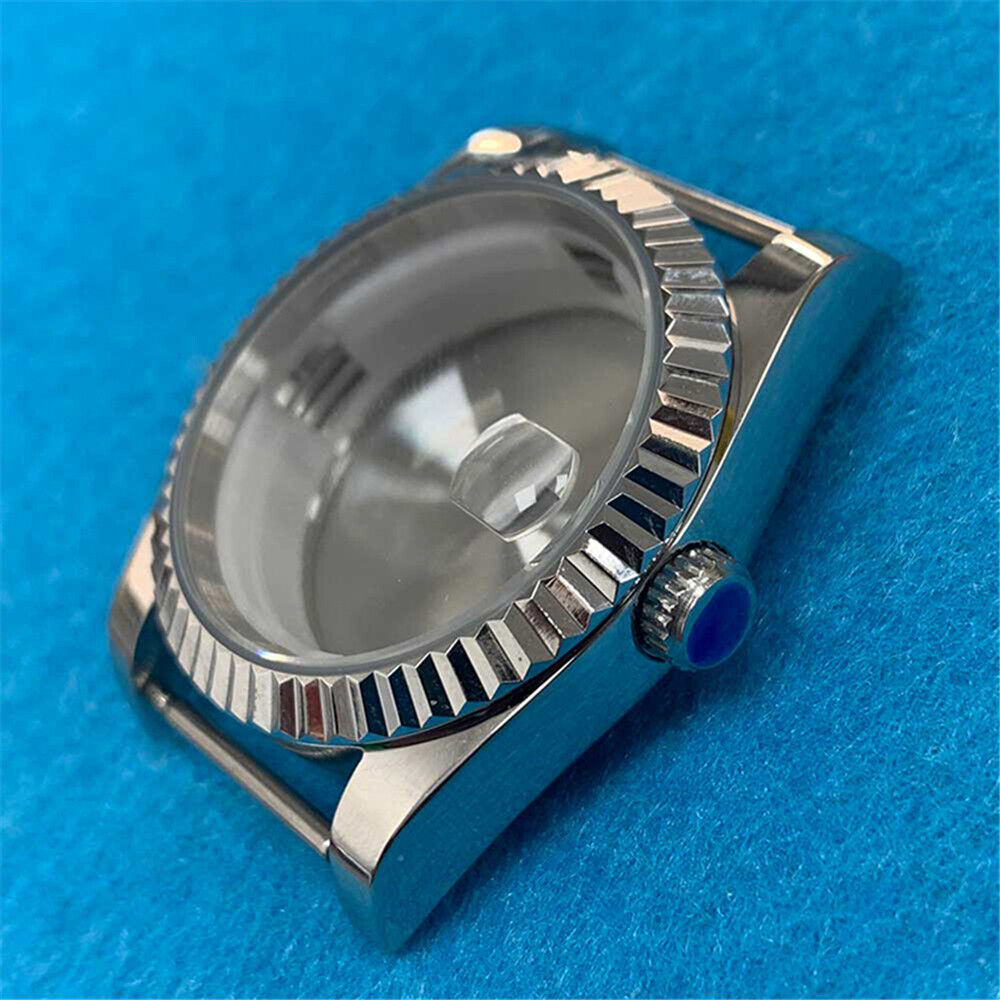 36MM Steel Watch Case Mineral Glass Mirror Case for Miyota 8215/2813/8205/8200