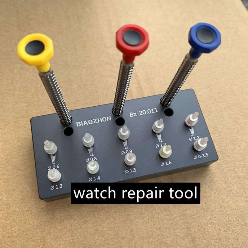 Watch Hand Install Setting Tools With 10 sizes Replaceable Tips Pusher Fitting