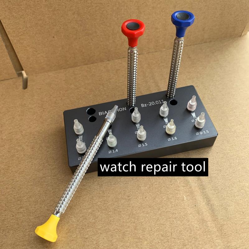 Watch Hand Install Setting Tools With 10 sizes Replaceable Tips Pusher Fitting