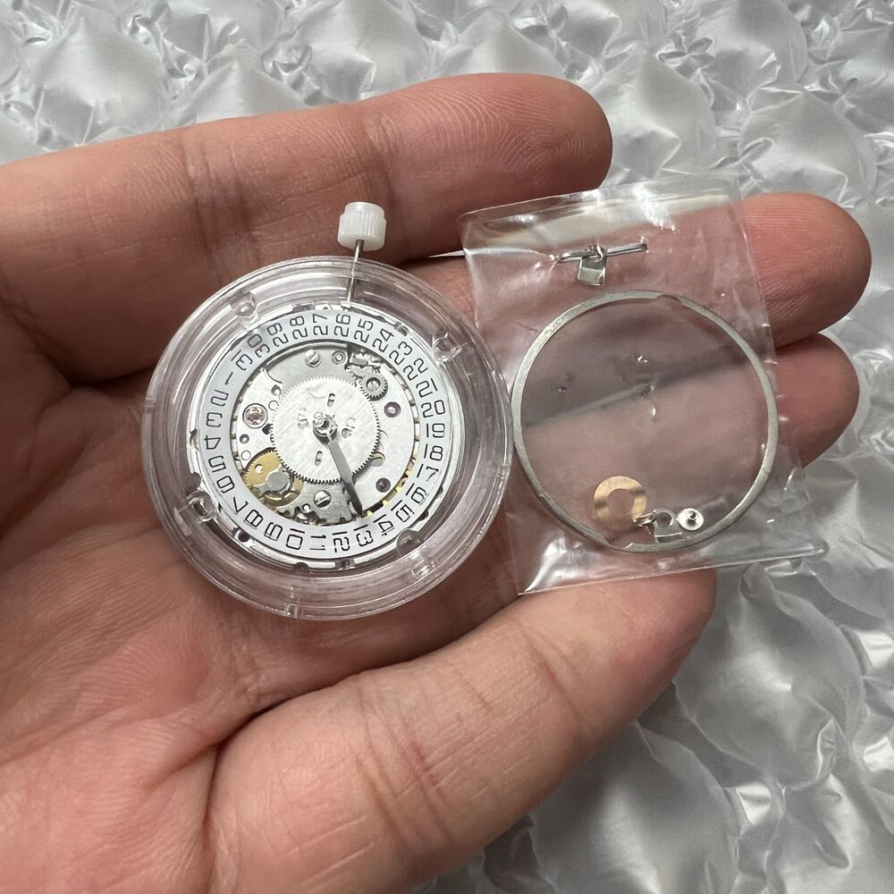 Silver Hangzhou HZ6460 4 Hands Automatic Mechanical Movement for ETA 2836-2 GMT