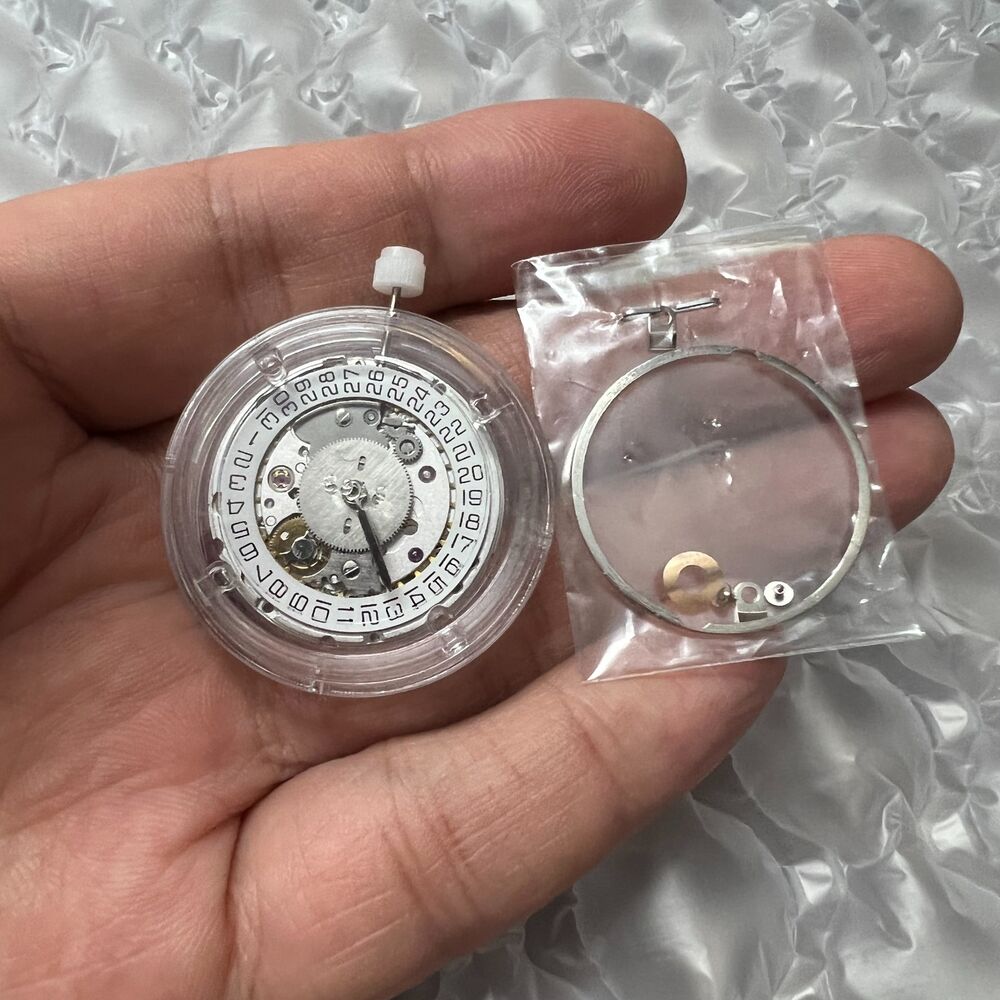 Silver Hangzhou HZ6460 4 Hands Automatic Mechanical Movement for ETA 2836-2 GMT