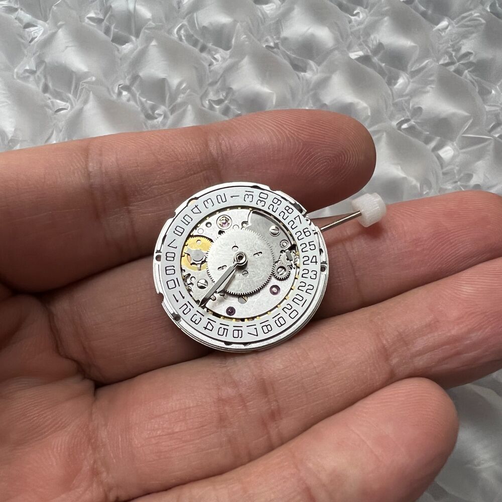 Silver Hangzhou HZ6460 4 Hands Automatic Mechanical Movement for ETA 2836-2 GMT