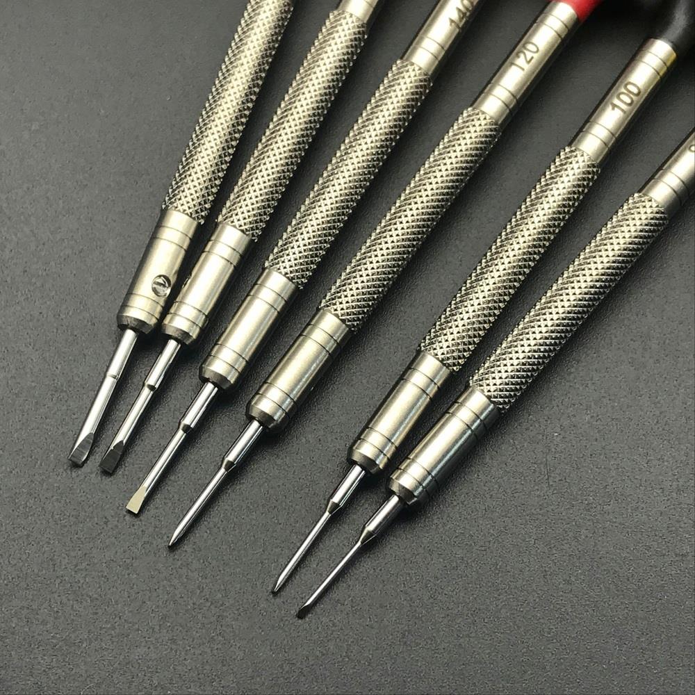 Screwdriver Set 316 Stainless Steel Watchmakers Ergonomic 6 Pieces Screwdriver