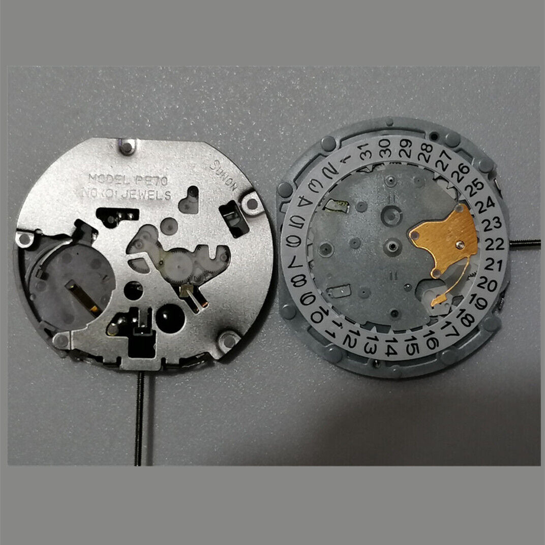 Quartz Movement Sunon PE70 3 Hands Date at 3 With Small Second @3@6@9 Movement