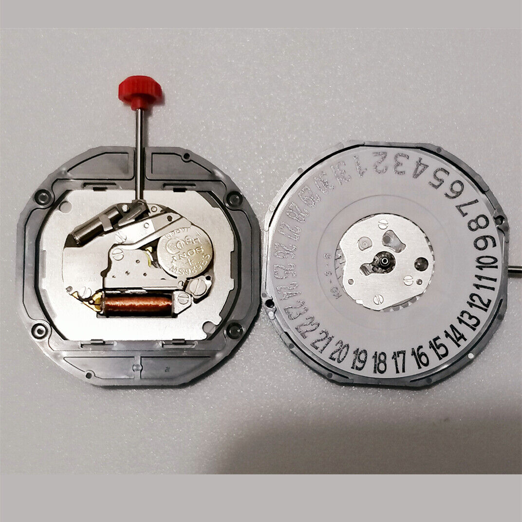 Brand New Quartz Movement Miyota 2415 3 Hands Date at 6 Movement With Watch Stem