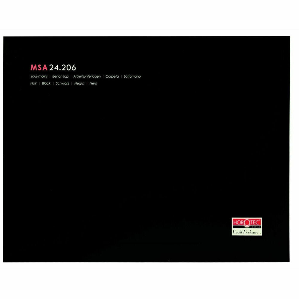 Horotec MSA24.206 Black Self-Adhesive Bench Mat. Size 350mm x 240mm x 0.50mm