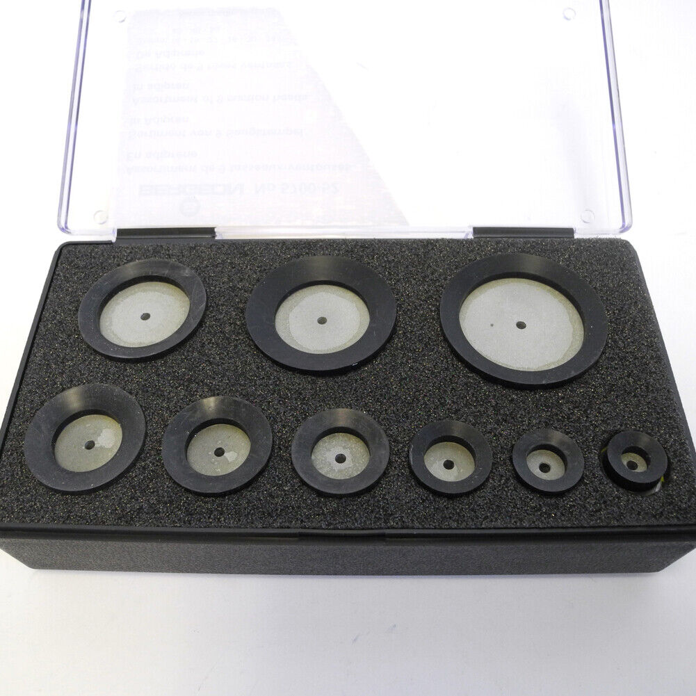 Bergeon 5700-52 Die Set Of 9 Suction Soft Upper Dies Round Heads In Adiprene