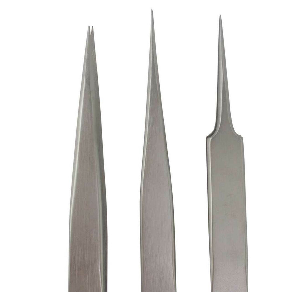 Bergeon 7024 Set of 3 Non Magnetic Tweezers