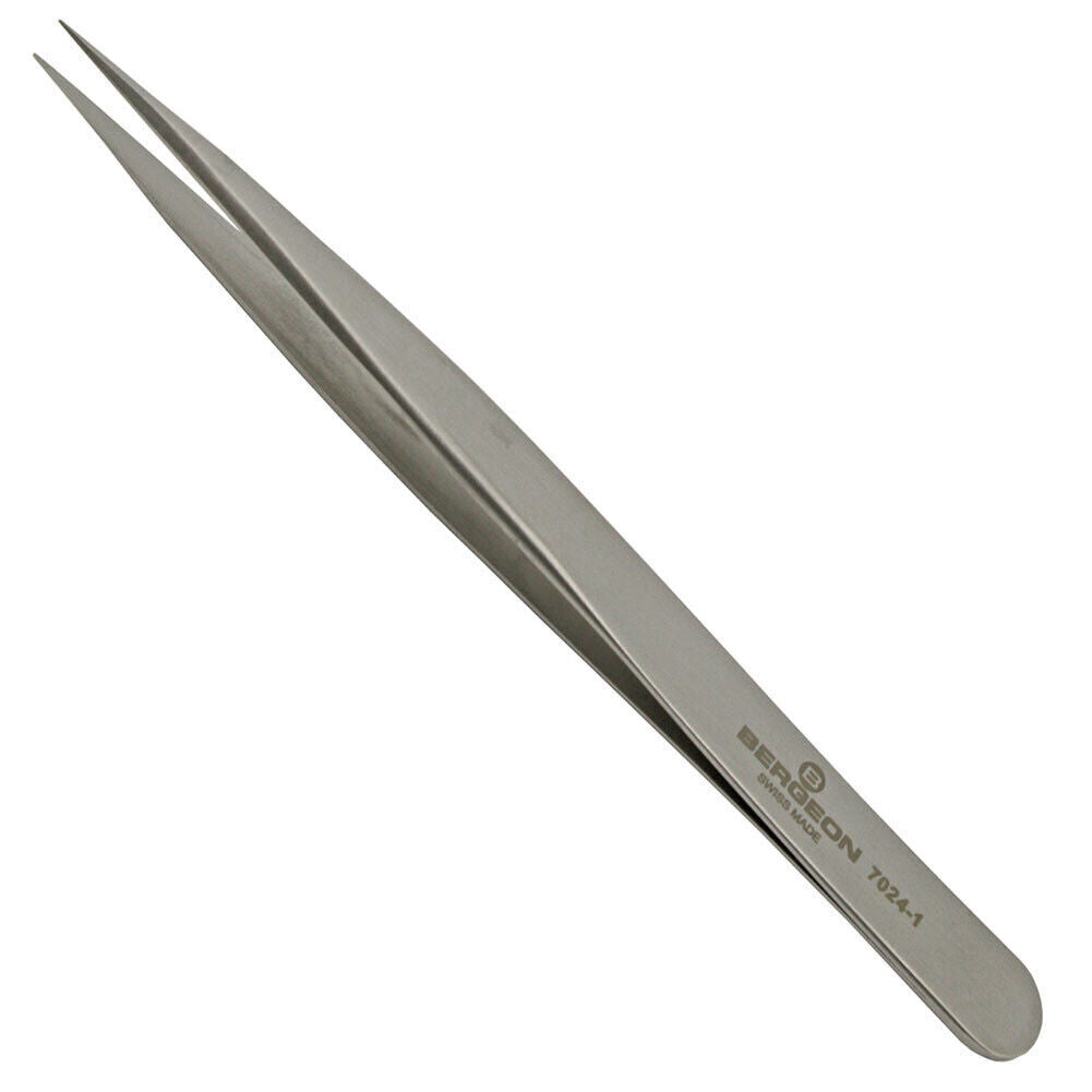 Bergeon 7024-1 7026-1 Anti Magnetic Tweezers Size 120mm Swiss Watchmaker Tool