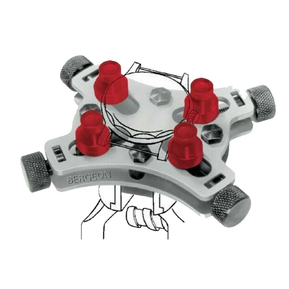 Bergeon 2820 Universal Vice 44mm for Waterproof Watches Capacity