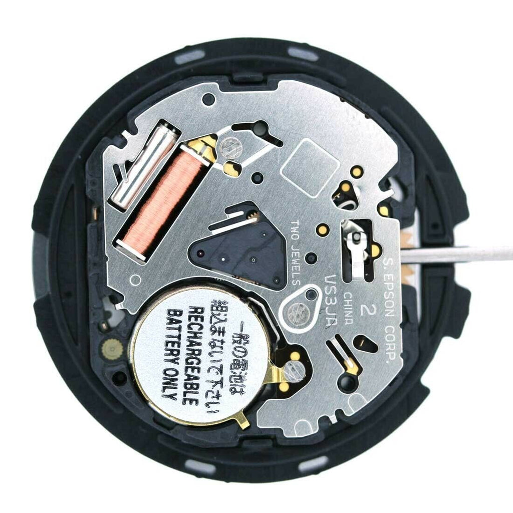 Hattori Epson TMI VS3J VS3JA Watch Quartz Movement Solar Power Japan Made