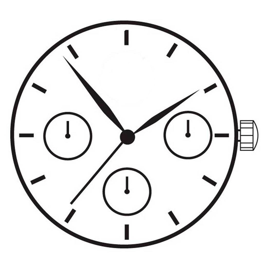 Hattori Epson TMI VS3J VS3JA Watch Quartz Movement Solar Power Japan Made