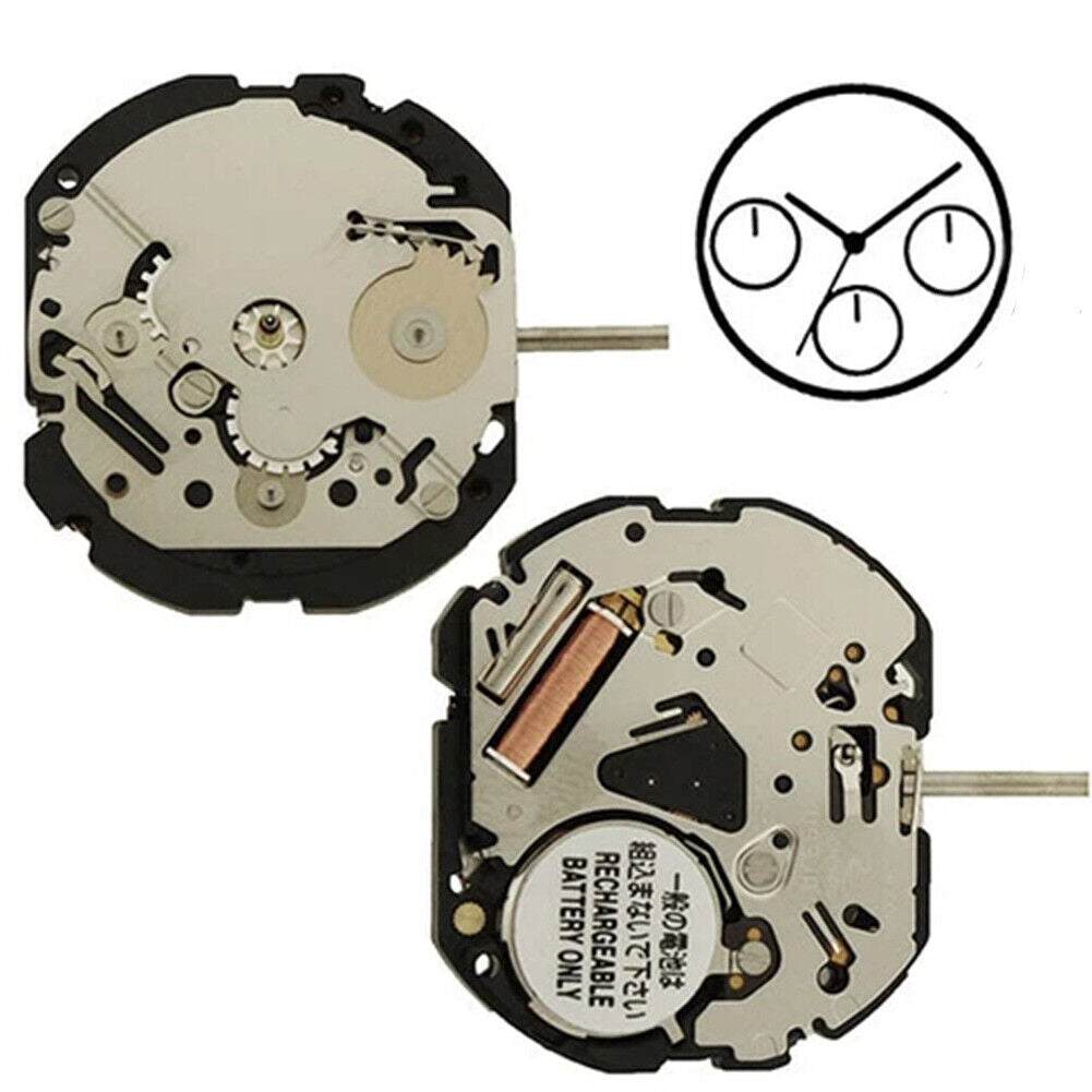 Hattori Epson TMI VS3J VS3JA Watch Quartz Movement Solar Power Japan Made