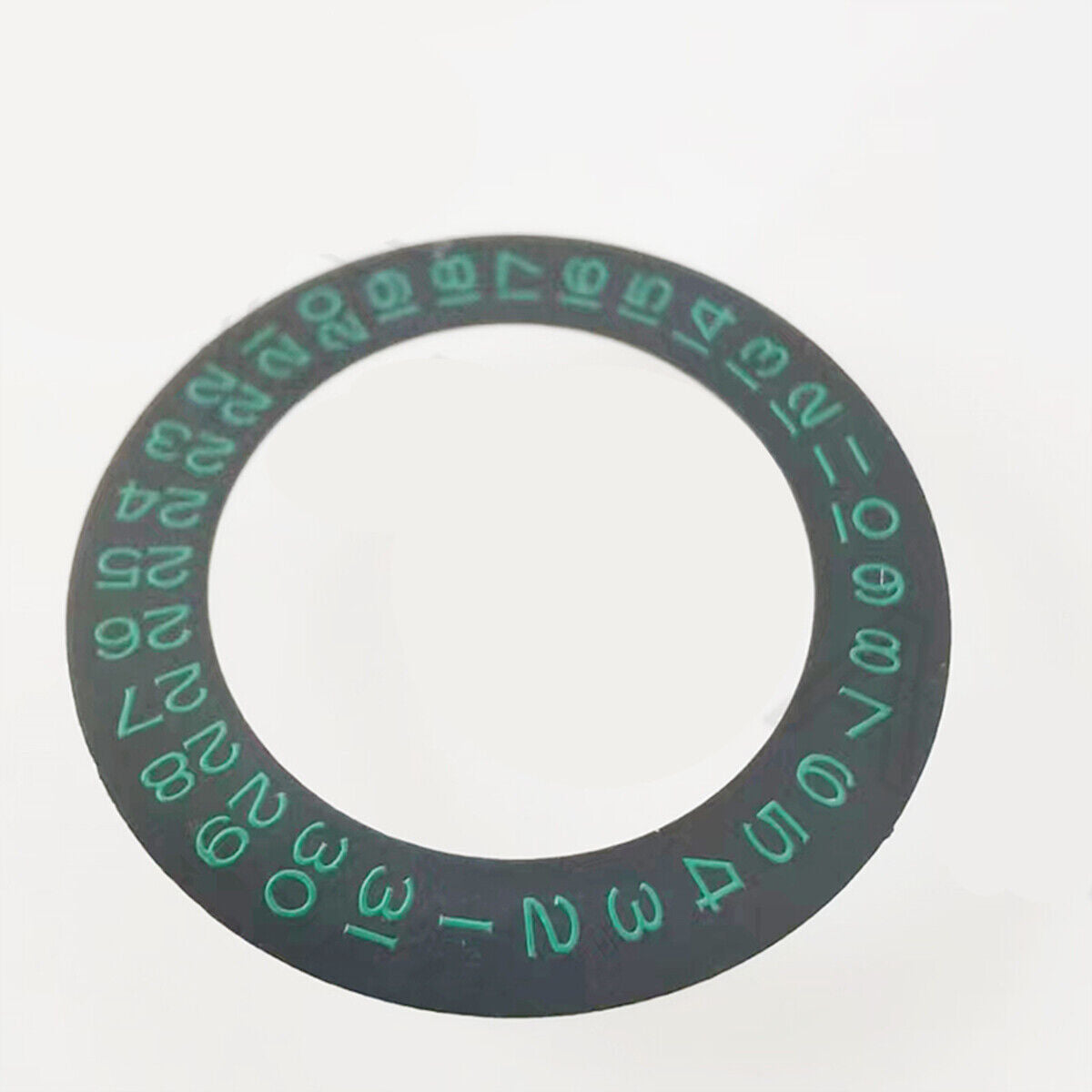 Green Font Black Date Wheel Overlay for ETA2824 2836 Miyota 8215/8200 Movement