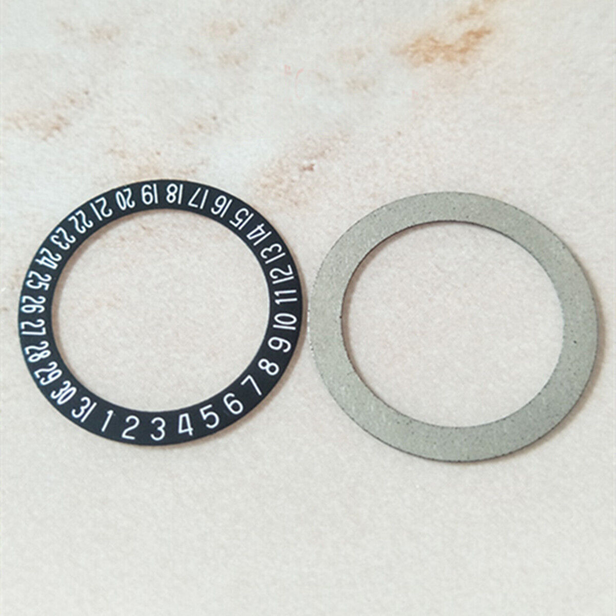 White Font Date Wheel Black Overlay for Miyota 8215 Movement Date At 6