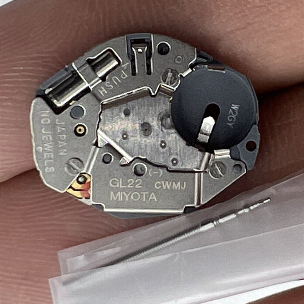 Miyota GL22 Japan Quartz Movement Japan Made 2 Hands Silver
