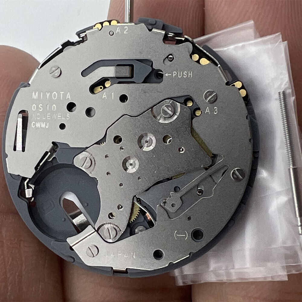 Brand New Miyota OS10 Movement Date at 3 Quartz Japan Movement