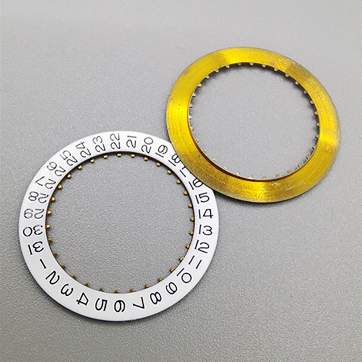 Black Font White Date Disk Wheel for ETA2836 Movement Date At 3 Watch Part